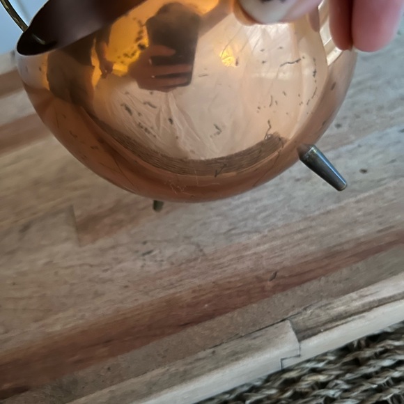 Vintage mid century copper craft cauldron planter - Picture 4 of 6